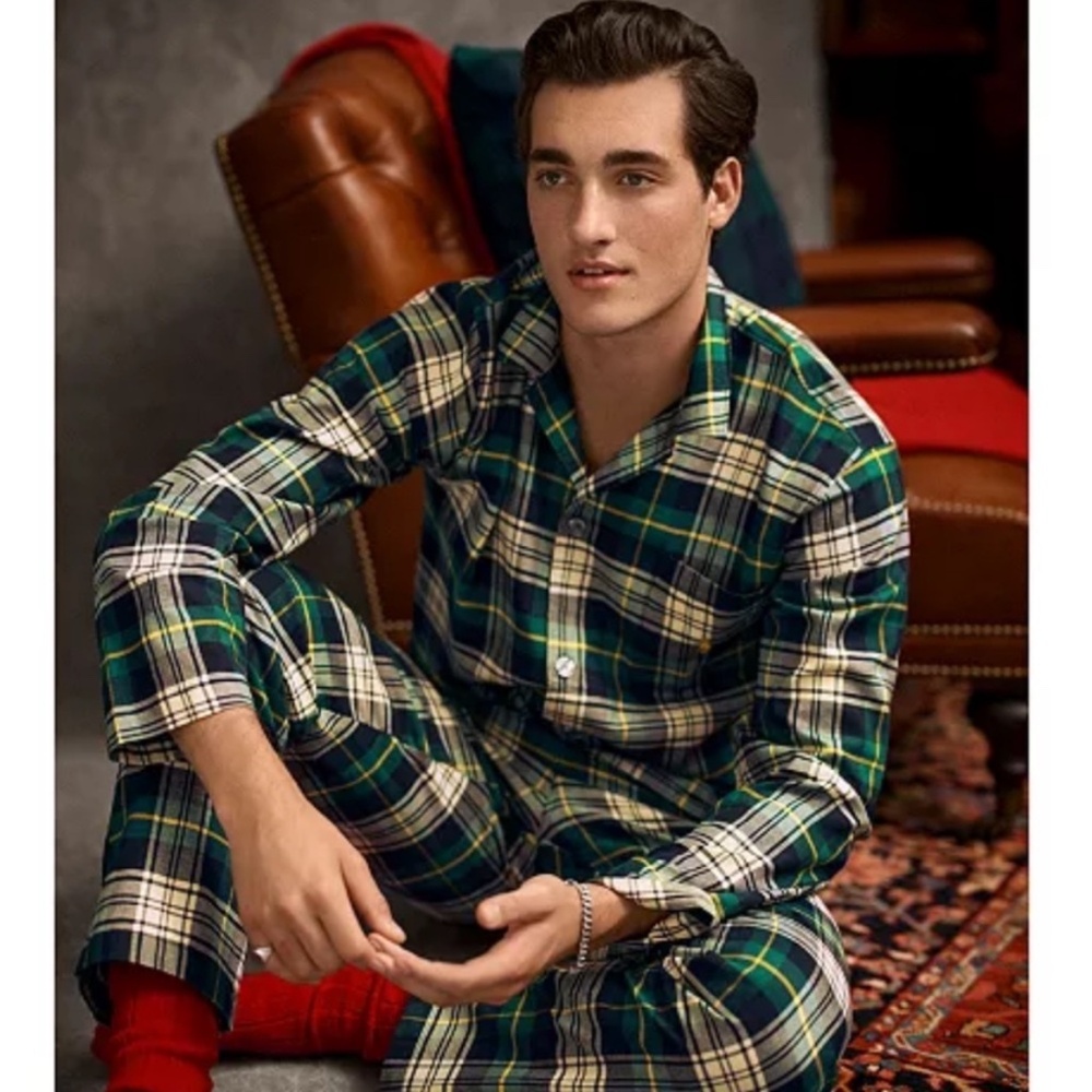 Ralph Lauren 2-pc. Plaid flannel pj set